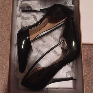 ShuShop Black Patent D'orsay Pumps